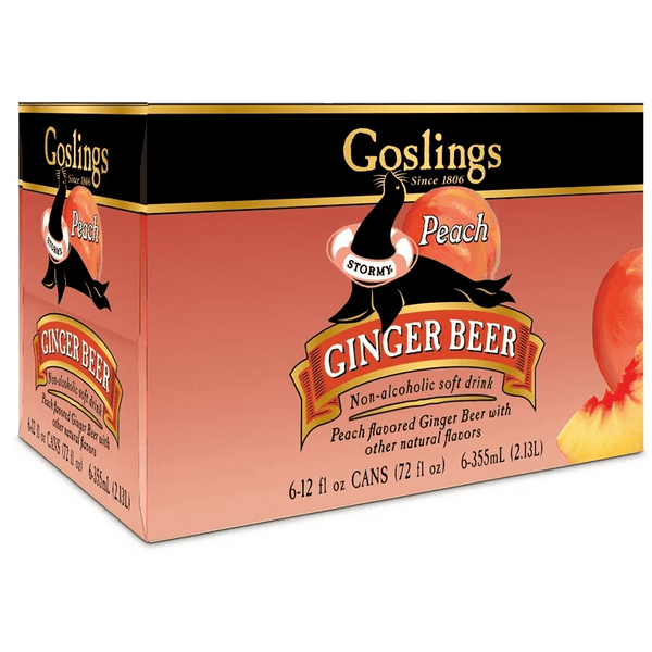 GOSLINGS GINGER BEER PEACH 6PK