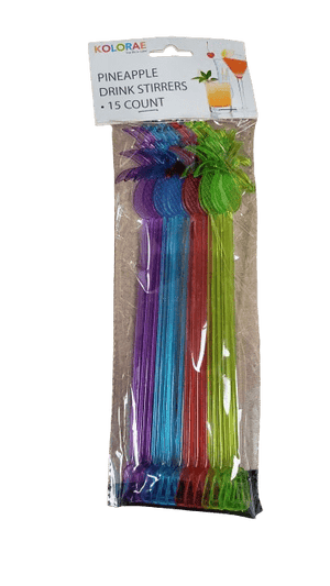 KOLORAE PINEAPPLE STIR STICKS 15PK