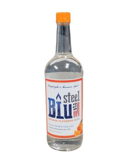 STEEL BLU ORANGE VODKA 1L