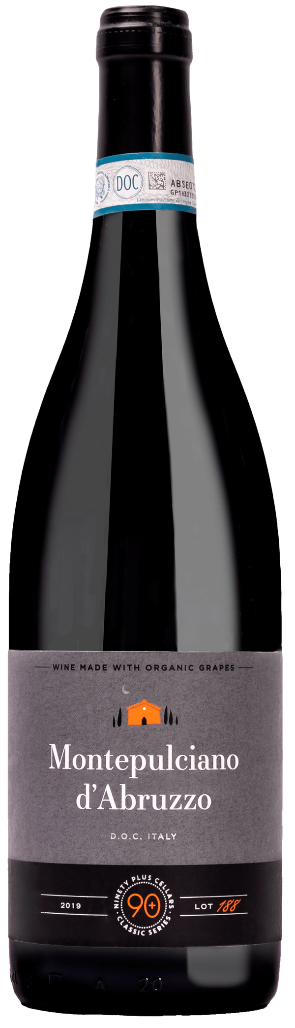 90+ MONTEPULCIANO D'ABRZZO 750ML