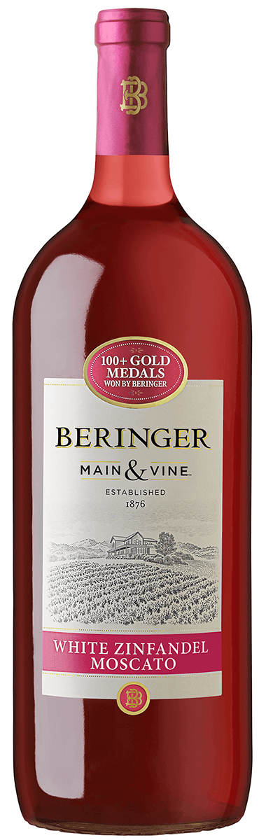 BERINGER MAIN & VINE WHITE ZINFANDEL/MOSCATO 1.5L