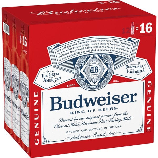 BUD - 16OZ AL 12pk