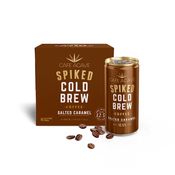 CAFE AGAVE SPIKED COLD BREW SALTED CARAMEL 4PK