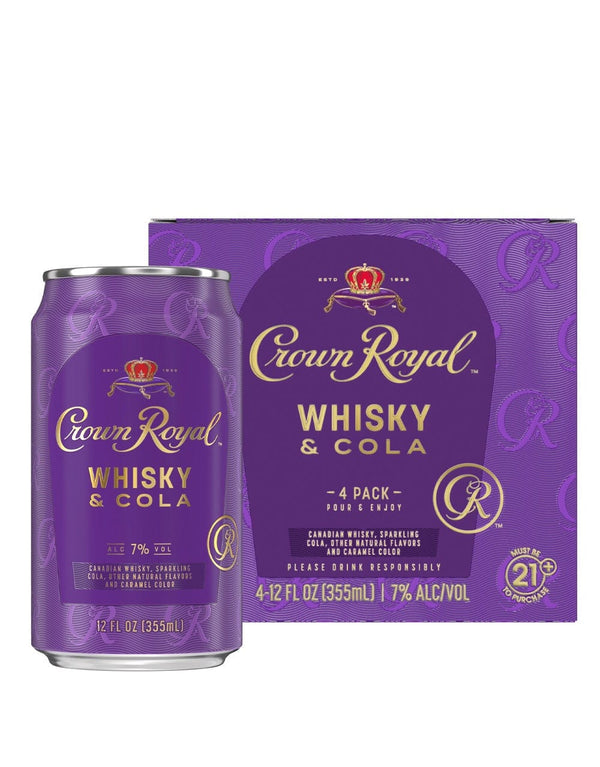 CROWN ROYAL RTD WHISKY COLA 4PK