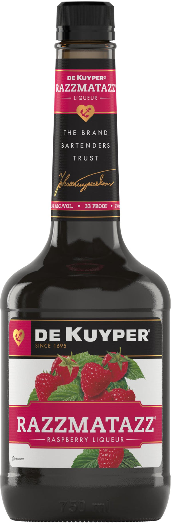 DEKUYPER RAZZMATAZZ SCHNAPPS 33 750ML