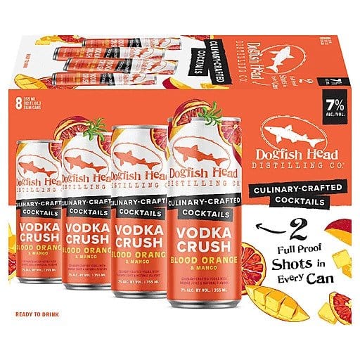 DOGFISH  BLOOD ORANGE VODKA CRUSH 8PK