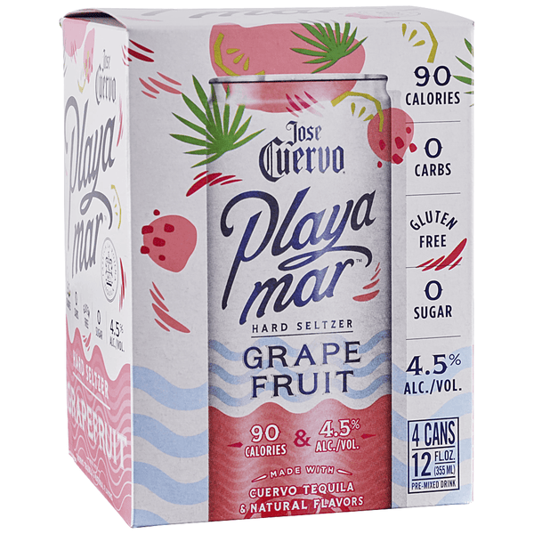 JOSE CUERVO PLAYAMAR HARD SELTZER GRAPEFRUIT 4PK