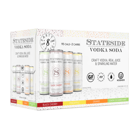 STATESIDE VODKA SODA 8PK