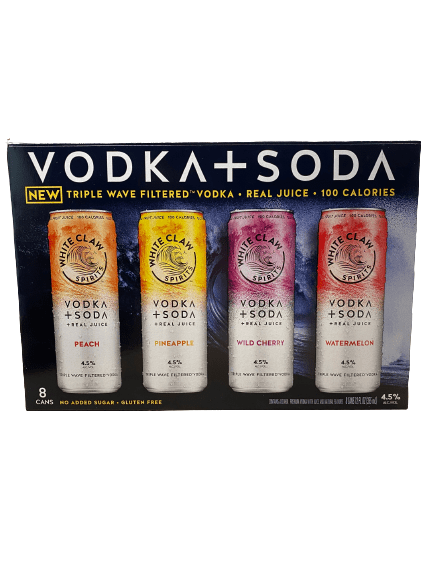 WHITE CLAW VODKA SODA VARIETY 8PK