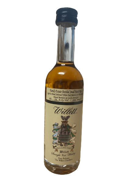 WILLETT FAMILEY ESTATE 3YR RYE WHISKEY 50ML